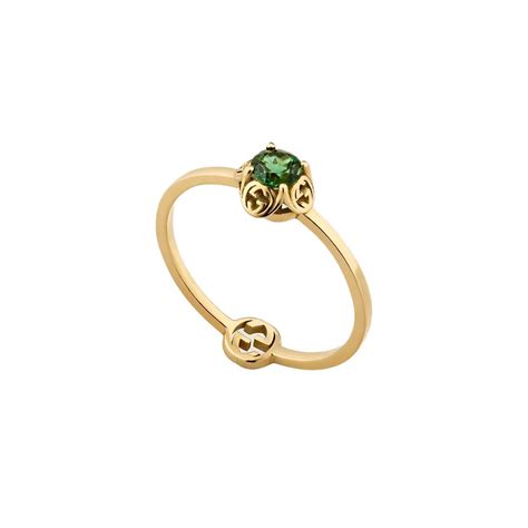 anello gucci indossato|Anello Gucci Interlocking 18 carati.